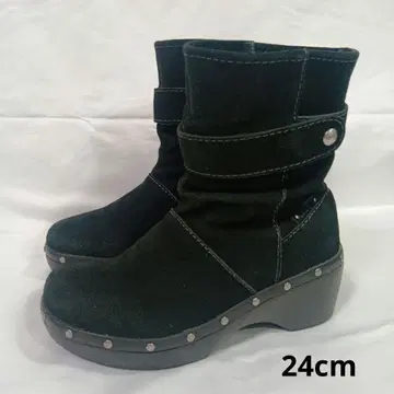 CROCS w8 스웨이드 통굽 부츠