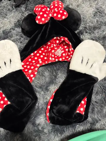 미니 마우스 머플러 캡