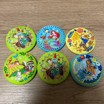 디즈니 반다이 캔 배지 자수