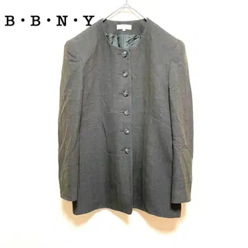 B B N Y 레나운 테일러드 자켓 노카라 브라운 일본제