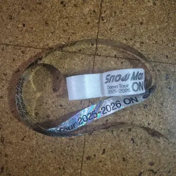 SnowMan Snow Man ON 돔 라이브 낙하물 은색 테이프 음표