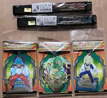 드래곤볼 체인지 아크릴 키링 전 3종 용옥 부채 2개 세트