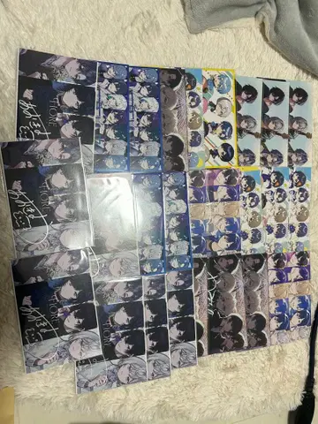 아오키바 가수 사인 포함 엽서 27장