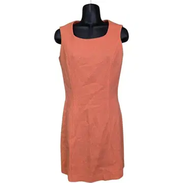 ROPE 로페 원피스 살몬 핑크 슬리브리스 미니 기장 7AR 타이트