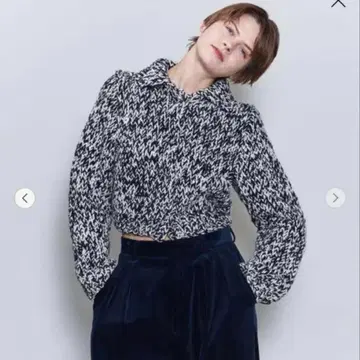 roku 로우게이지 니트 가디건