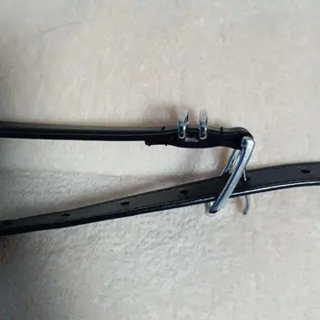 블랙 가죽 벨트 메탈 버클