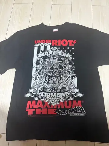 맥시멈 더 호르몬 UNDER RIOT! 티셔츠 XL