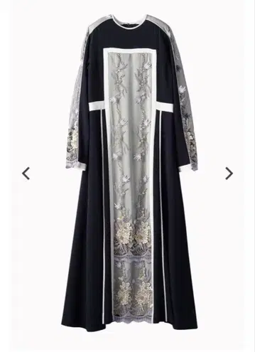 murral 2025ss Framed flower lace dress