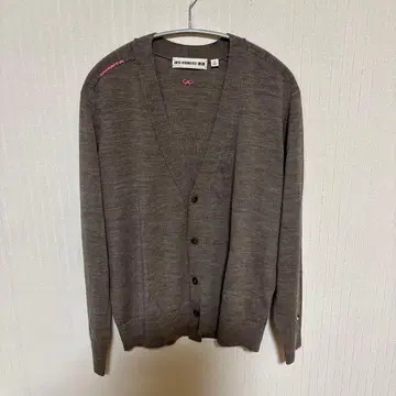 ANIA HINDMARCH 브라운 가디건 S 사이즈