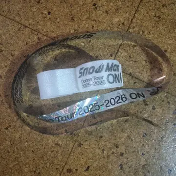 SnowMan Snow Man ON 돔 라이브 낙하물 은색 테이프 음표