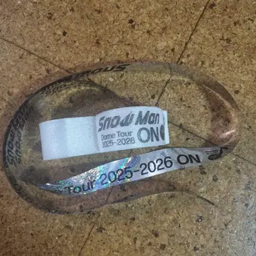 SnowMan Snow Man ON 돔 라이브 낙하물 은색 테이프 음표