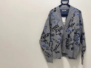 ZARA 그래픽 자카드 가디건