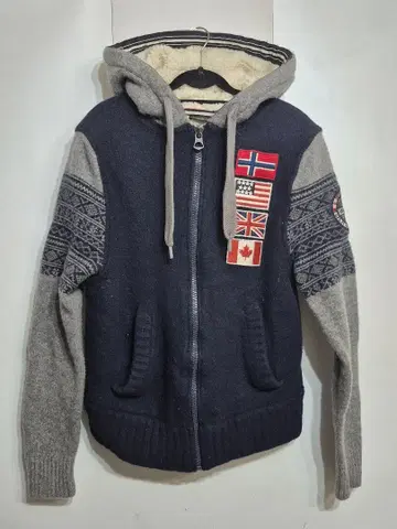 NAPAPIJRI 울 보아 집업 후디 나파피리