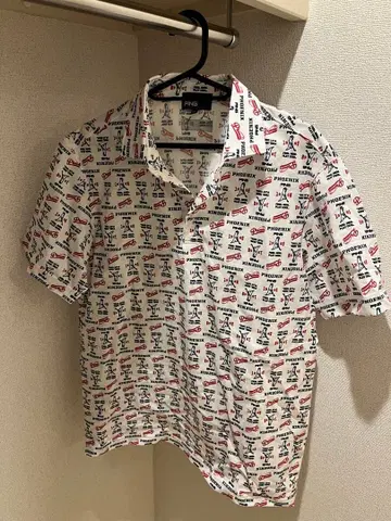 PING 로고 숏 슬리브 셔츠