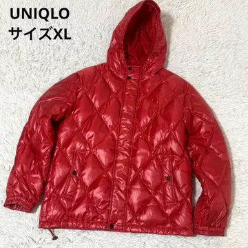 유니클로 프리미엄 다운 사이즈 XL 퀼팅 y2k 인기 후드 광택