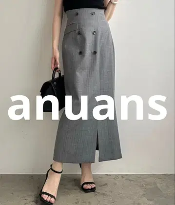 anuans 스커트 SMALL 그레이 여성용