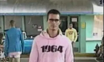 DSQUARED2 핑크 후드티 1964 프린트 S