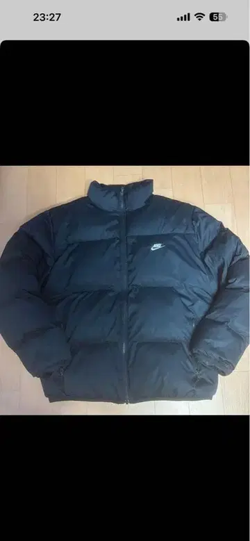 블랙 다운 자켓