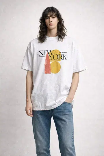 at the moment New York Typography Tee