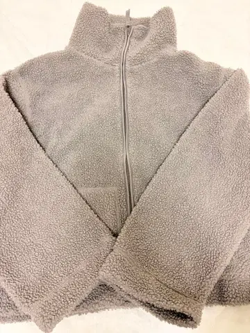 그레이 플리스 자켓 집업