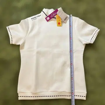 마리 클레르 피케 셔츠 LL 화이트