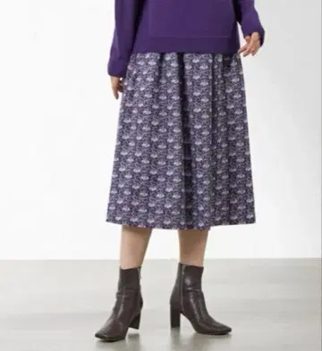 아마카 [ LIBERTY ] 일랑일랑 플레어 스커트