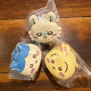 치이카와 캐릭터 마카롱 토끼 하치와레 모몽가 3개 세트 가챠