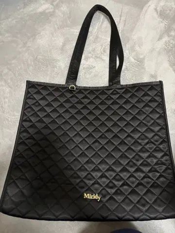 Miridy 덕질 [ 오시이로 ] 칼리온 퀼팅 토트백 블랙