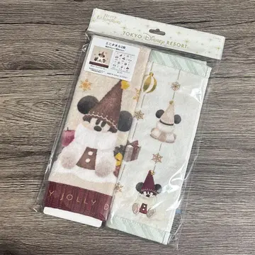 [미개봉 새상품] 디즈니 크리스마스 릴린린 미니 타월 2장