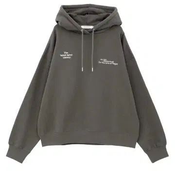 자수 로고 속기모 후드티