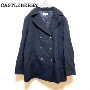 캐슬베리 자켓 블랙 [11AR] 더블 브레스트 캐시미어 혼방 고급