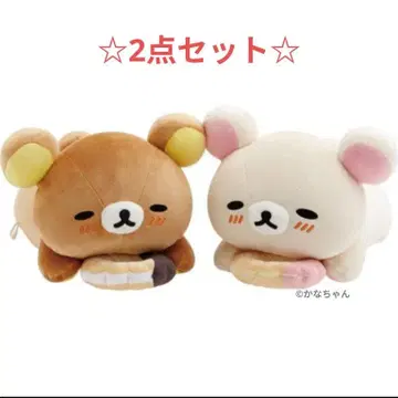 리락쿠마 & 코리락쿠마 미스터도넛 콜라보 도넛 곰곰 쿠션