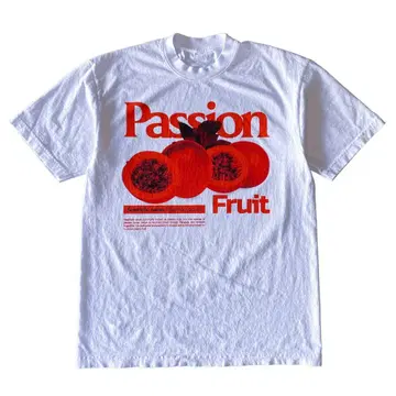 패션 후르츠 T셔츠 화이트