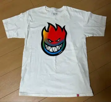 스피트파이어 T셔츠 SPITFIRE 화이트 레인보우 무지개