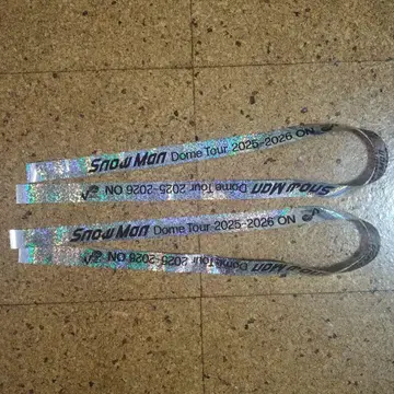 Snow Man ON 돔 라이브 낙하물 은색 테이프 2개