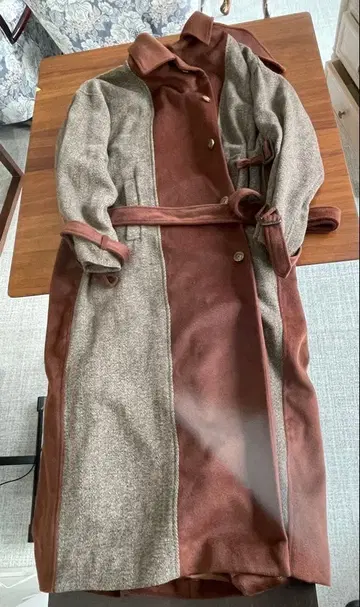 Knuth Marf 롱 코트 브라운 그레이