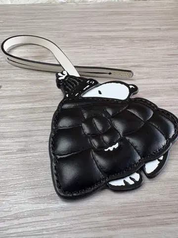 스누피 퀼팅 가죽 백참