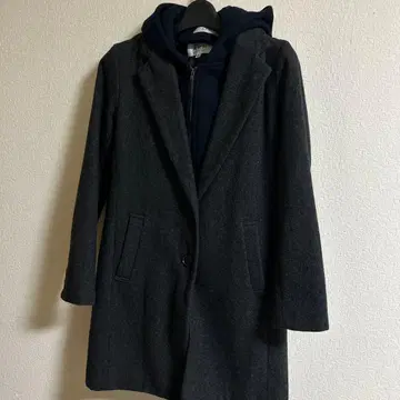 AER 다크 그레이 피 코트 36