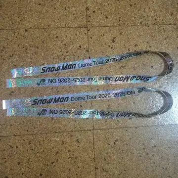 Snow Man ON 돔 라이브 낙하물 은색 테이프 2개