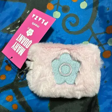 MARY QUANT 마리콴트 카라비너 포함 파우치 핑크