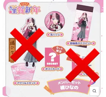 2024년 근하신년 하시 히나노 멤버 세트