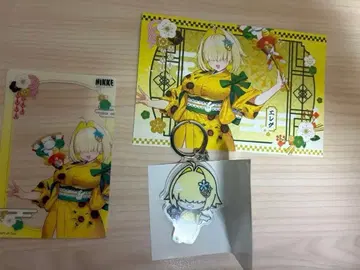 엘레그 아크릴 키링 엽서 클리어 카드 3종 세트 GEO