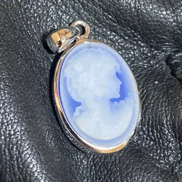 마노 카메오 펜던트 S925 블루
