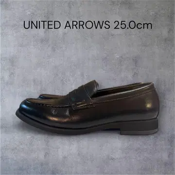 [컨디션 최상] GREEN LABEL RELAXING 로퍼 블랙 25cm