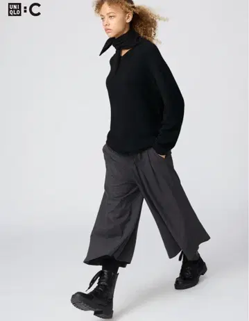 UNIQLO C 큐롯 다크 그레이 XL 사이즈