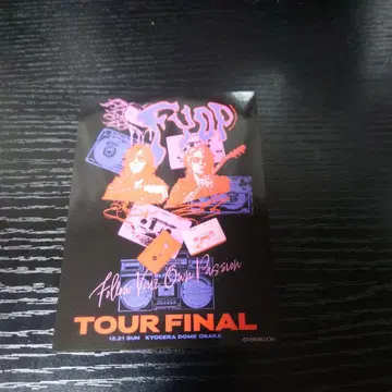 B'z FYOP 12/21 오사카 투어 파이널 회장 한정판 스티커 천추락