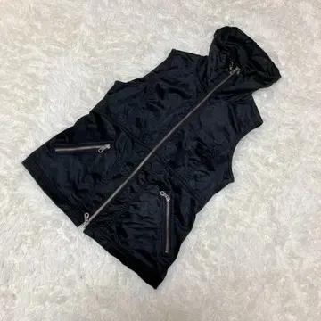 세시카 블루 베스트 코듀로이 더블 지퍼 38