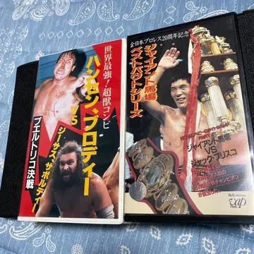 핸슨, 자이언트 바바, 브로디 VHS 2개 세트 1992년 출시