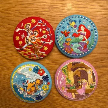 디즈니 자수 캔뱃지 2 인어공주 라푼젤 외