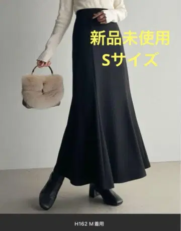 블랙 플레어 스커트 S